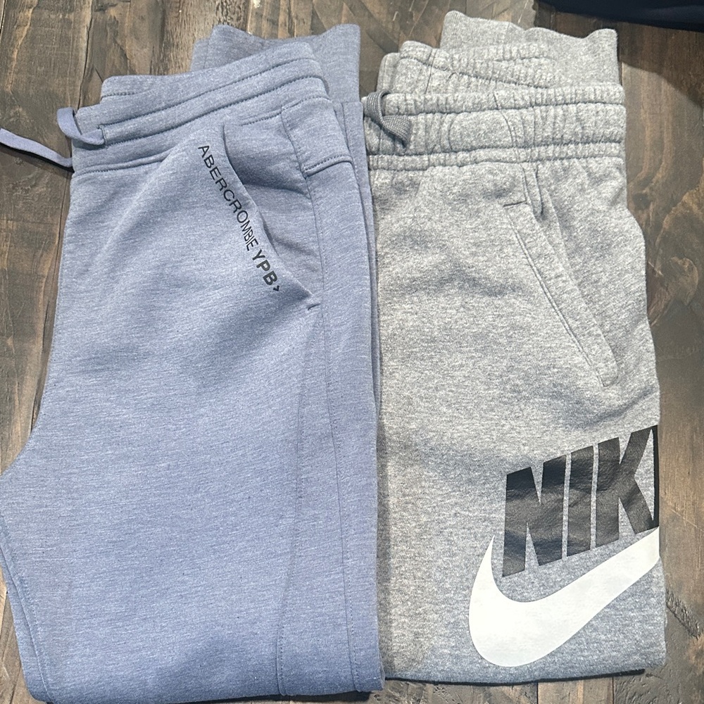 -SOLD-   Abercrombie & Fitch Kids Joggers - Blue and Gray